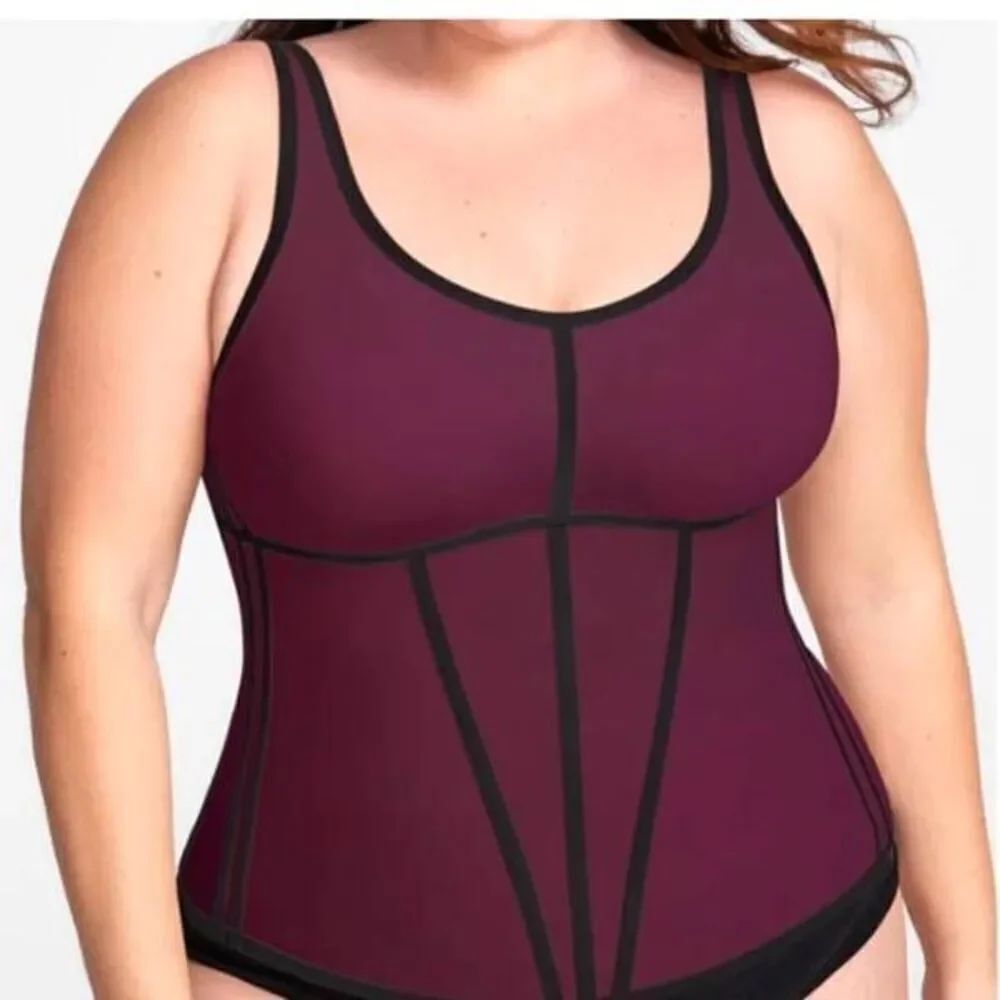 NWT Honeylove liftwear body sculpt tank plum sz XL